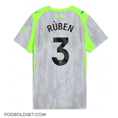 Manchester City Ruben Dias #3 Tredjetrøje Dame 2025-26 Kortærmet